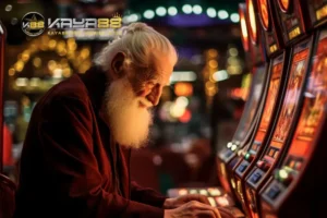 seorang lelaki tua bermain permainan slot asia kaya88