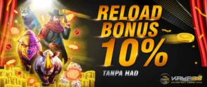 kaya88 promosi reload 10% banner